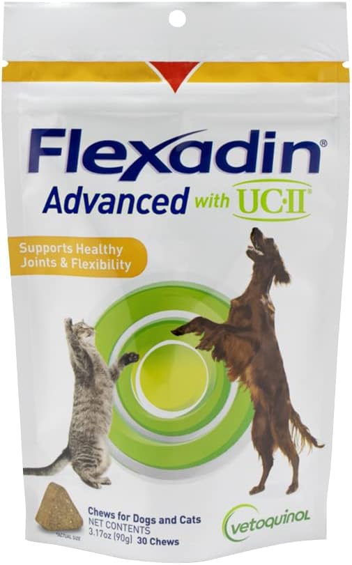 Flexadin Advanced Chews with UCII for Cats and Dogs Bag of 60 Chews