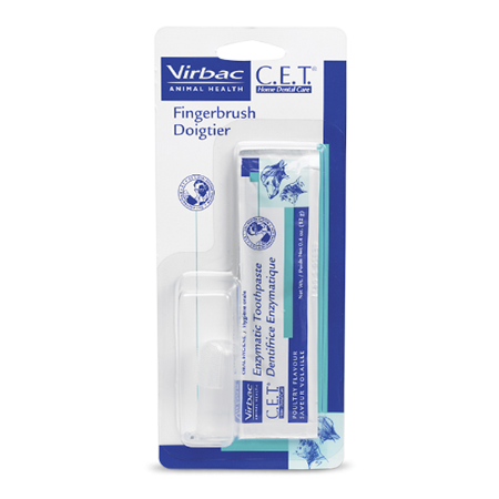C.E.T. Fingerbrush with Toothpaste Packet - ThrivingPetsNew