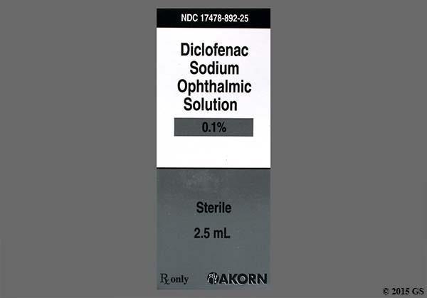 Diclofenac Sodium Ophthalmic Solution 0.1% 5ml