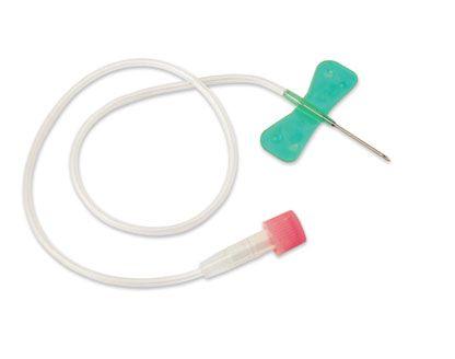 Winged Infusion Butterfly Set 19 gauge 3/4" Needle 12" Line DEHP-Free Box of 50