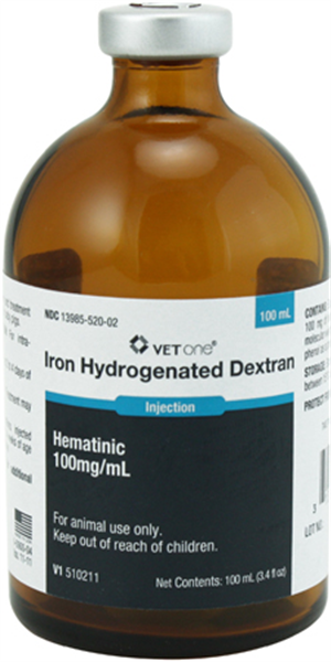 Iron Dextran Injection 100 mg/ml 100ml Vial