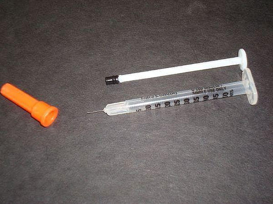 U-100 Insulin Syringe with Needle, 1cc, 29g, 1/2", Pack of 10