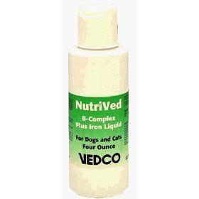 NutriVed Vitamin B Complex  Plus Iron Liquid 4 oz bottle