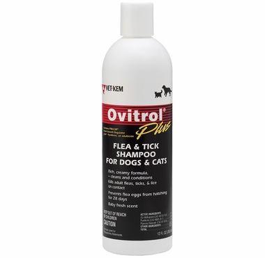 Ovitrol® Plus Flea and Tick Shampoo for Cats and Dogs 12 oz