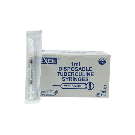 Syringe with Needle 1 cc/ml 25ga 5/8 Box of 100