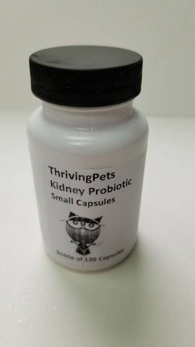 ThrivingPets Kidney Probiotic Small Capsules Bottle of 120
