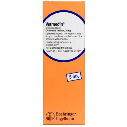 Vetmedin (Pimobendan) Chewable Tablets 1.25mg Bottle of 50